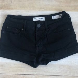 Bullhead Denim Black Low Rise Short